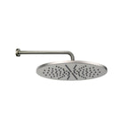Soffione tondo con braccio doccia Paffoni modello Master diametro 225 mm satinato