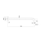 Soffione tondo con braccio doccia Paffoni modello Master diametro 225 mm satinato