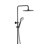 Colonna doccia nero orientabile con soffione 20cm