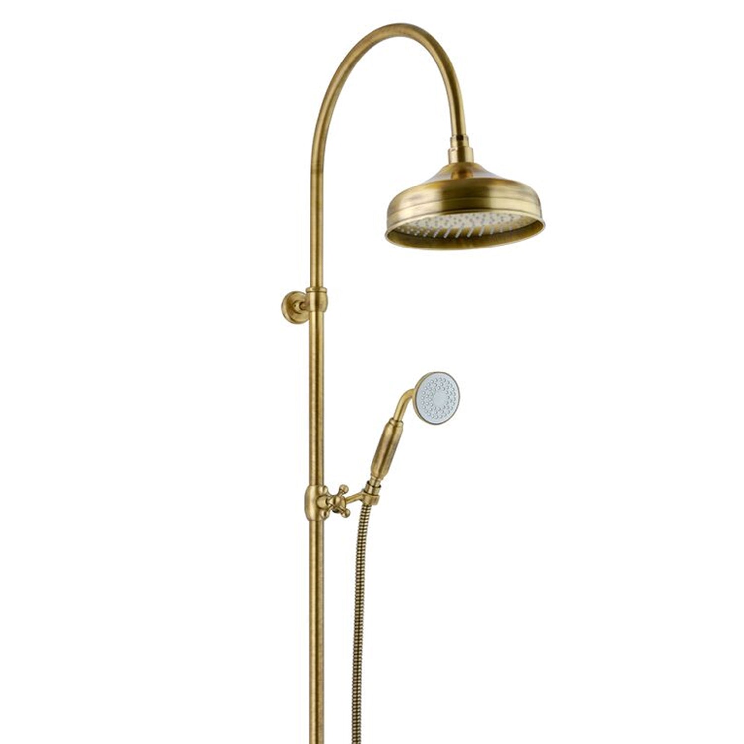 Colonna doccia oro orientabile con soffione Lord