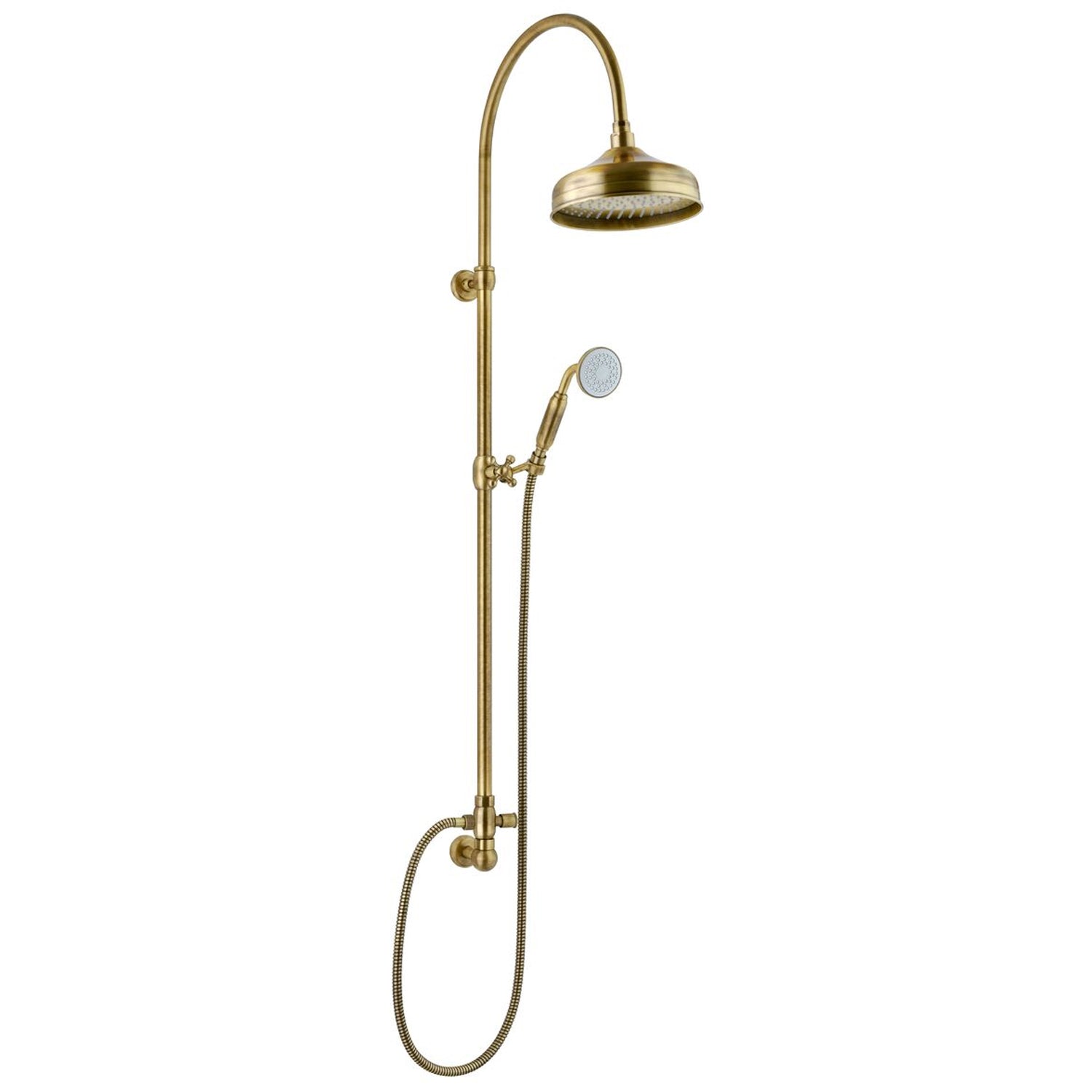 Colonna doccia oro orientabile con soffione Lord