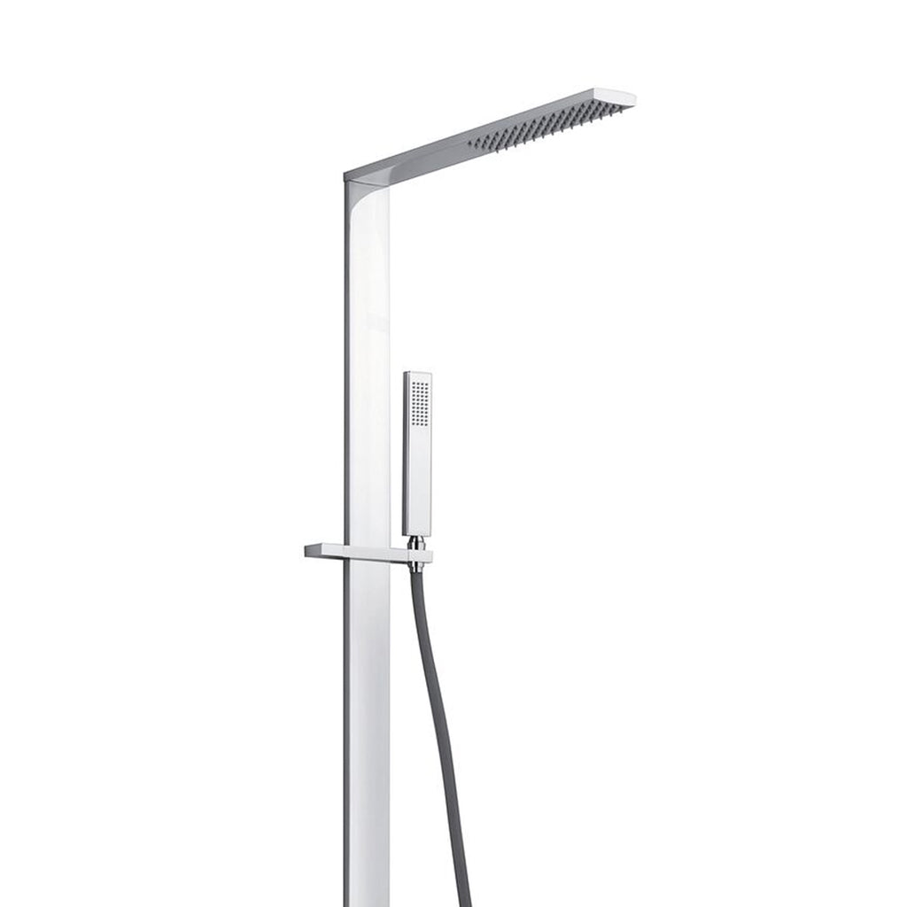 Colonna doccia rettangolare in ottone