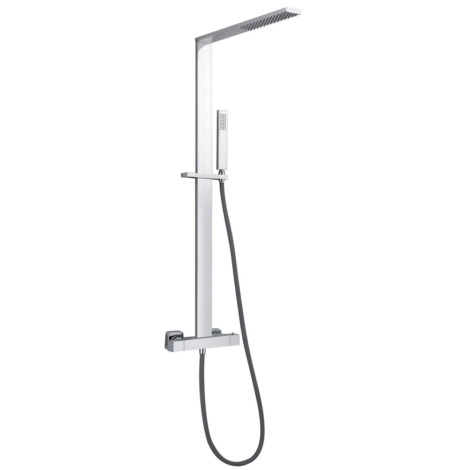 Colonna doccia rettangolare in ottone