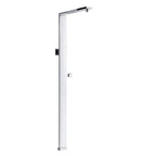 Colonna doccia rettangolare in ottone con soffione 37x18cm e doccino