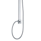 Colonna doccia rettangolare in ottone con soffione 37x19cm e doccino