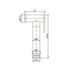 Doccia shut off Reflex in ottone attacco 1/2M bianco
