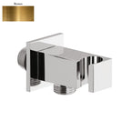 Supporto doccia fisso in ottone serie Glamour con innesto conico bronzo