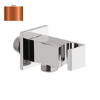 Supporto doccia fisso in ottone serie Glamour con innesto conico rame