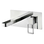 Miscelatore lavabo incasso Paffoni Effe con piastra in acciaio inox