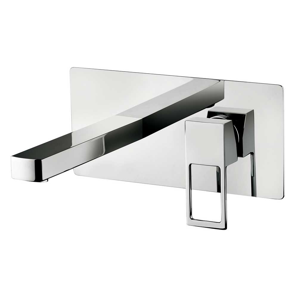 Miscelatore lavabo incasso Paffoni Effe con piastra in acciaio inox