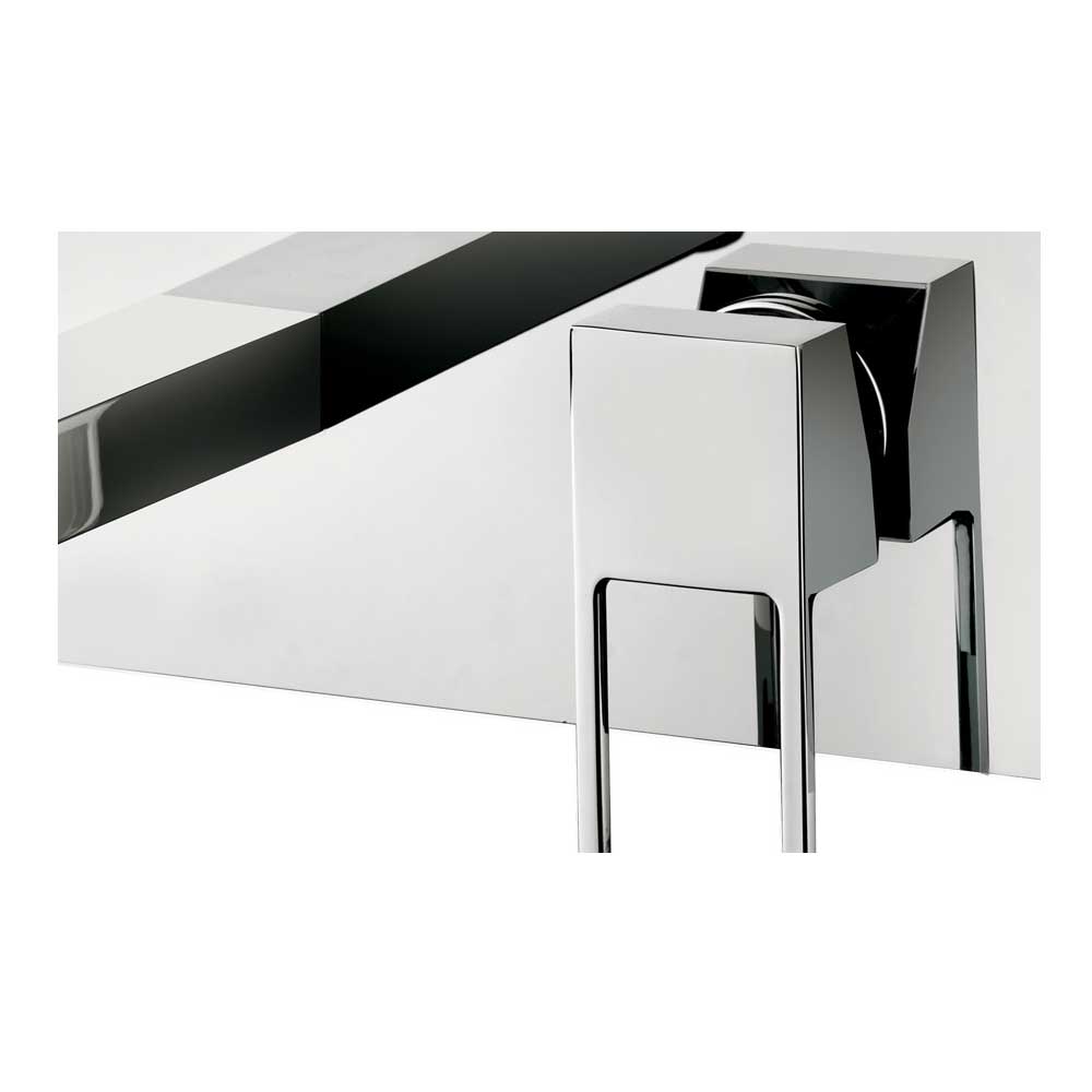 Miscelatore lavabo incasso Paffoni Effe con piastra in acciaio inox