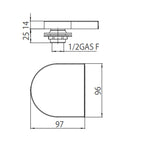 Bossini Bocca vasca ottone con getto a cascata  E86905 POLO