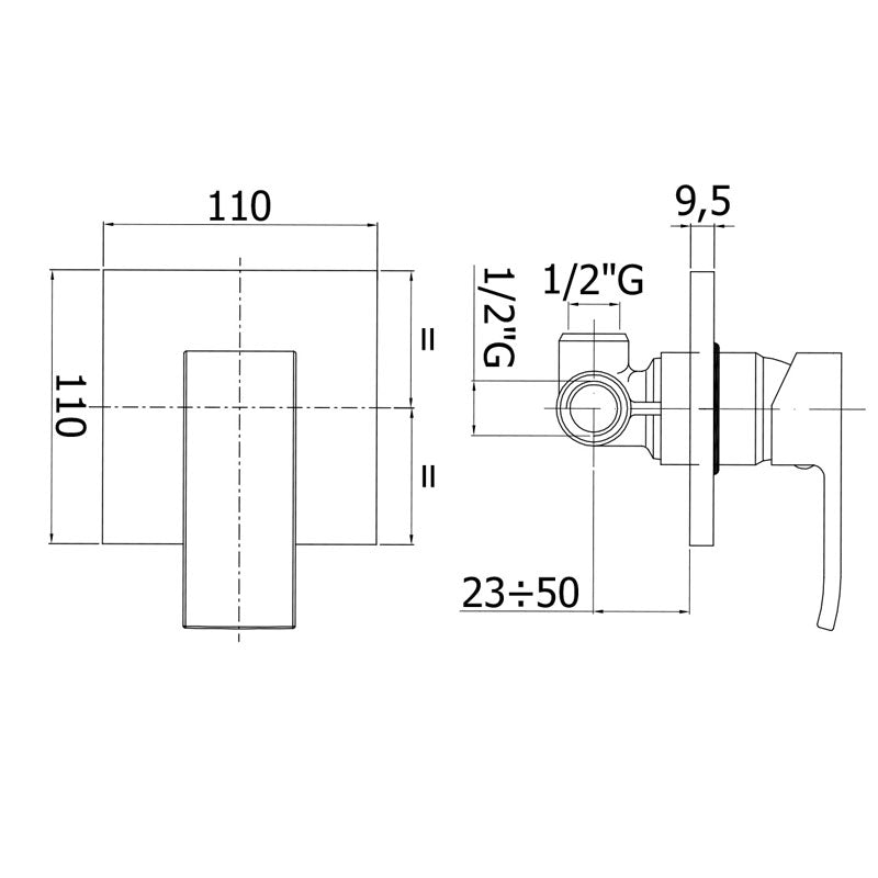Set di miscelatori da bagno Paffoni Level lavabo