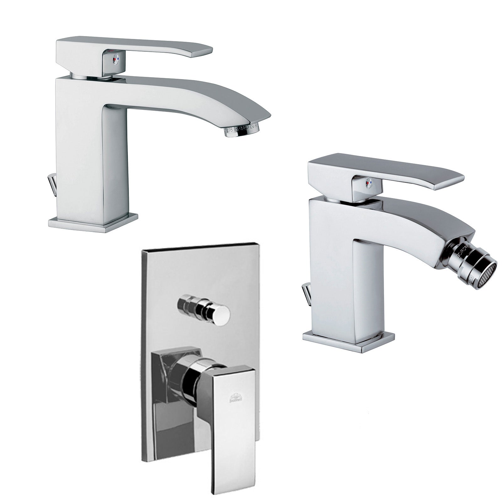 Set di miscelatori da bagno Paffoni Level lavabo