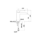 Miscelatore Lavabo a cascata Paffoni Level LES065CR