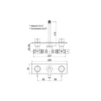 Batteria incasso miscelatore Lavabo Paffoni Light LIG100CR