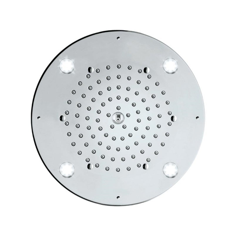 Soffione tondo d.290 Bossini OKI-Flat Light per controsiffitto con luci a led