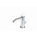 Rubinetto miscelatore Bidet con scarico  in acciaio inox Finitura Spazzolata con Maniglia colore Neve Tubico Colorado