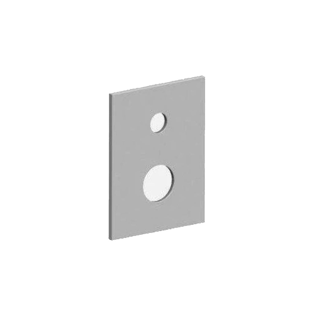 Piastra 2 fori ABS codice ZPIA027CR con guarnizione per miscelatore incasso Cromo Paffoni