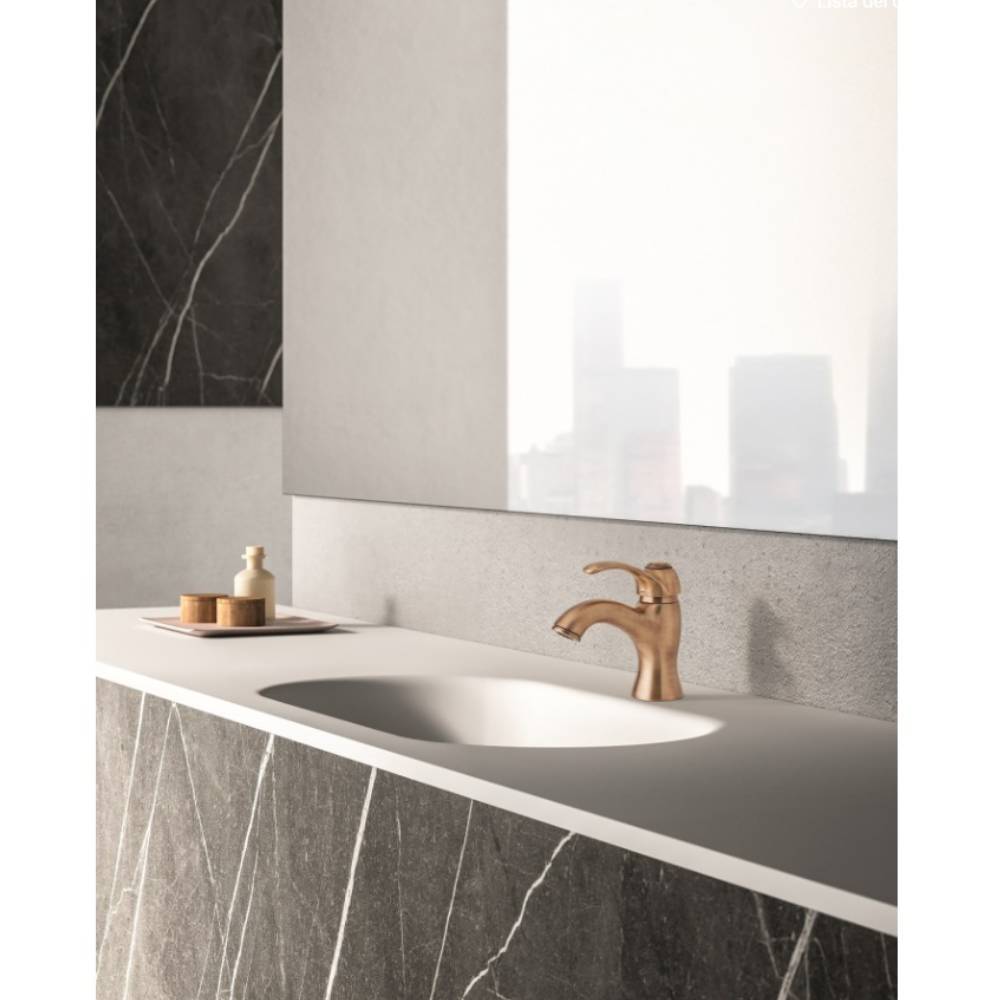 Miscelatore lavabo con scarico serie Flavia modello FA075BR colore bronzo Paffoni