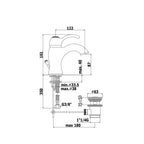 Miscelatore lavabo con scarico serie Flavia modello FA075CO colore cromo-oro Paffoni