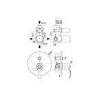 Miscelatore doccia con deviatore serie Flavia modello FA015BR colore bronzo Paffoni