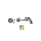 Batteria lavabo incasso 3 fori serie Belinda modello FBLV003CO cromato oro Paffoni