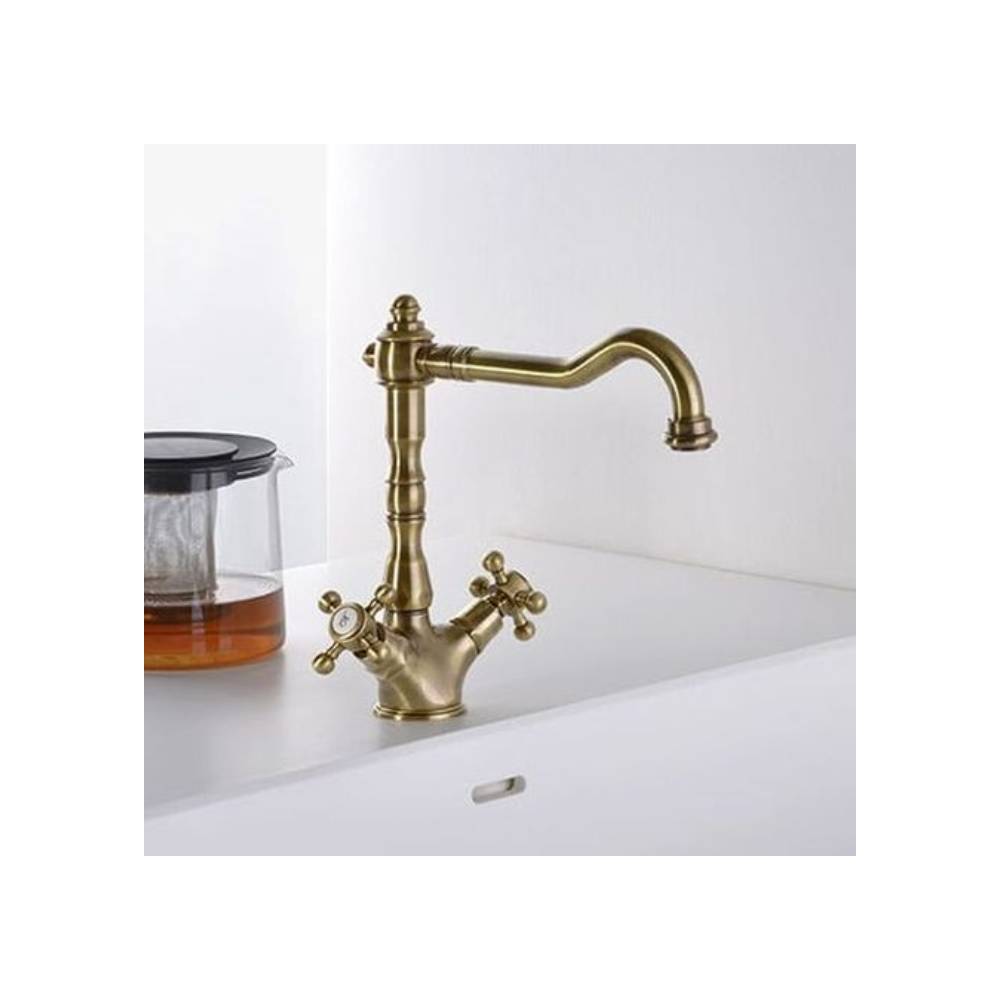 Gruppo monoforo lavabo serie Belinda modello FBLV075BR bronzo Paffoni