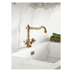 Gruppo monoforo lavello serie Belinda modello FBLV180BR bronzo Paffoni