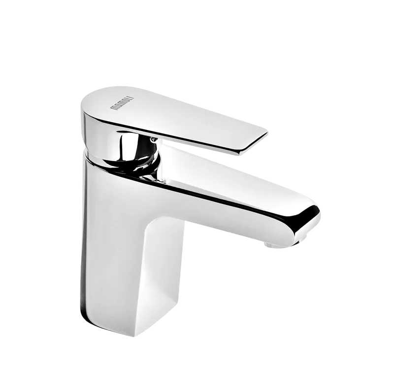 Miscelatore monocomando lavabo con scarico finitura cromata collezione LOGOS di Mamoli Rubinetterie