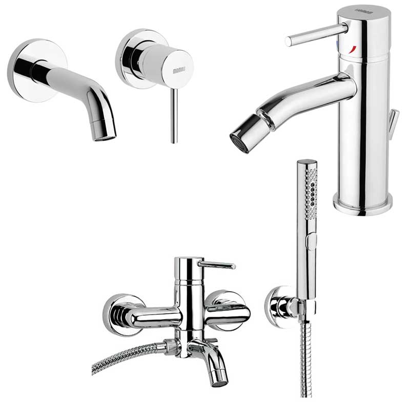Set di Rubinetti Vasca con Set Doccia