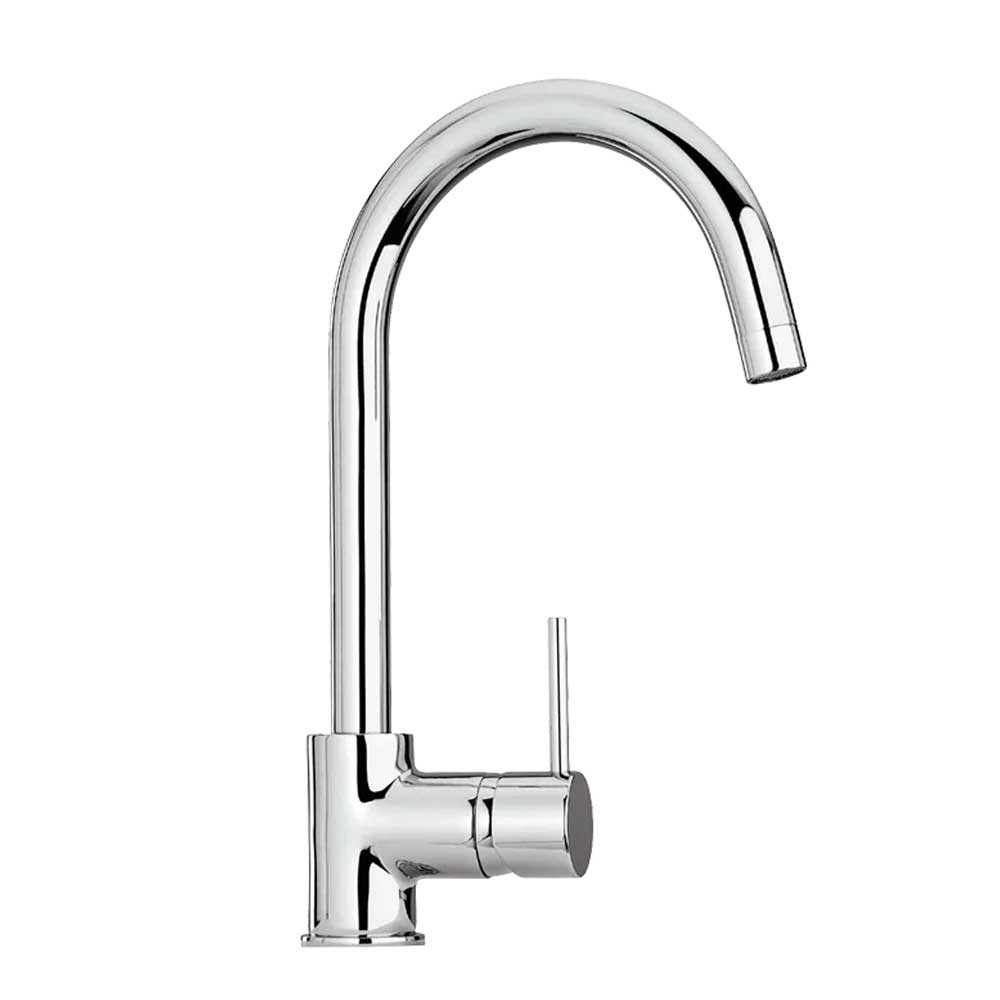 Miscelatore monocomando per lavello cucina in ottone Cromo collezione Pico di Mamoli Rubinetterie