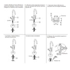 Miscelatore monocomando a pavimento per vasca freestanding RubiFlux cromato