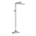 Colonna doccia rettangolare in ottone con deviatore termostatico TM1Q