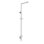Colonna doccia quadra in ottone con supporto