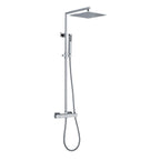 Colonna doccia quadra in ottone con soffione e termostatico TM3Q