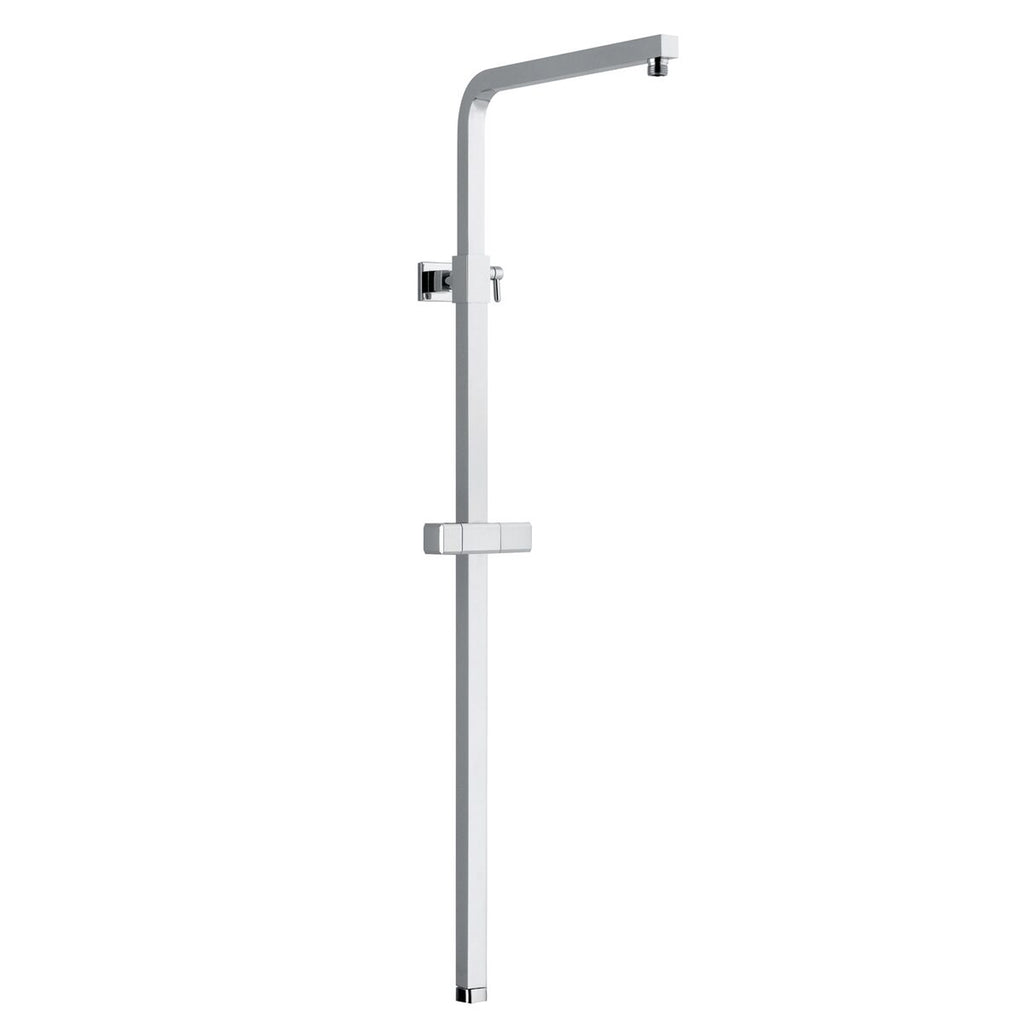 Colonna doccia quadra 25mm con supporto regolabile e attacco 3/4"F