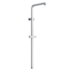 Colonna doccia quadra 25mm con supporto regolabile e attacco 3/4"F