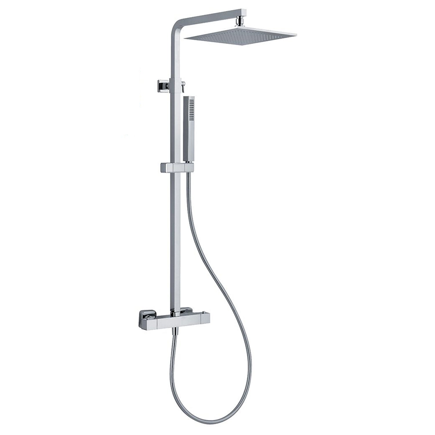 Colonna doccia quadra 25mm con soffione