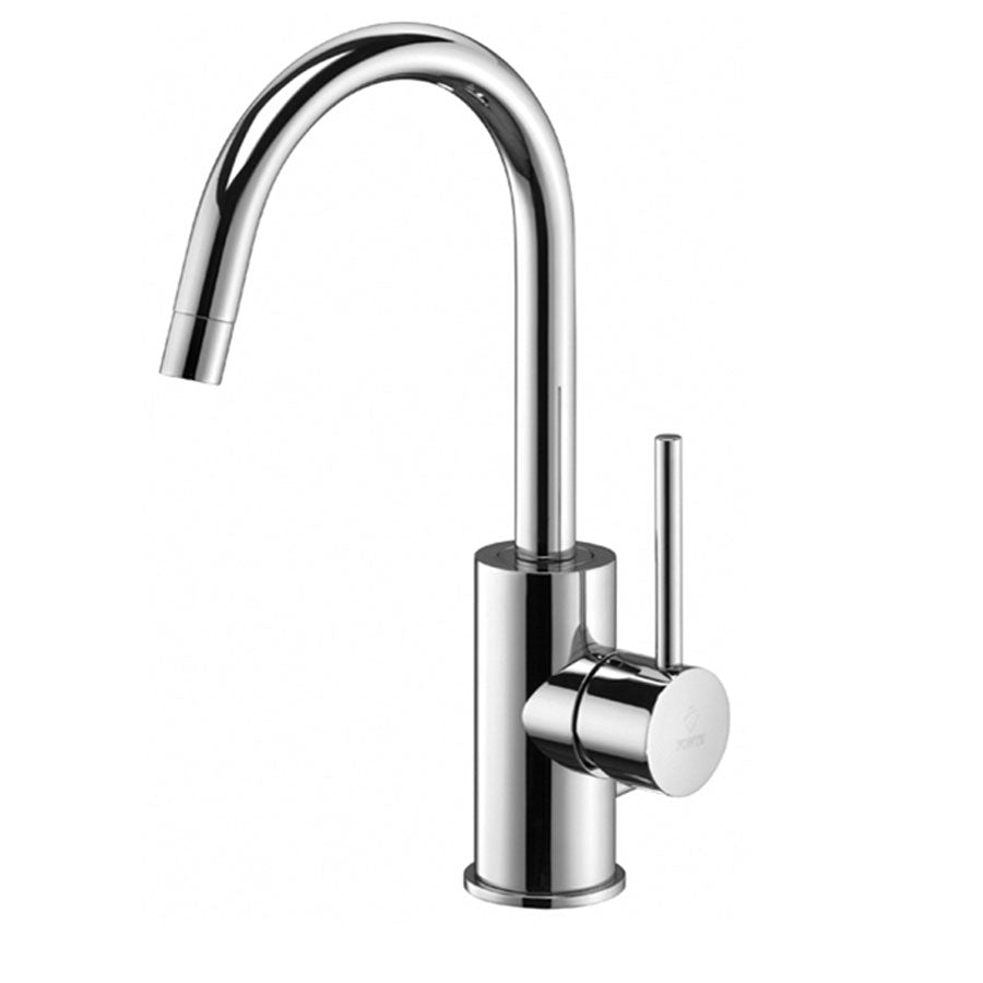 Miscelatore lavabo con canna orientabile Paffoni Light con scarico