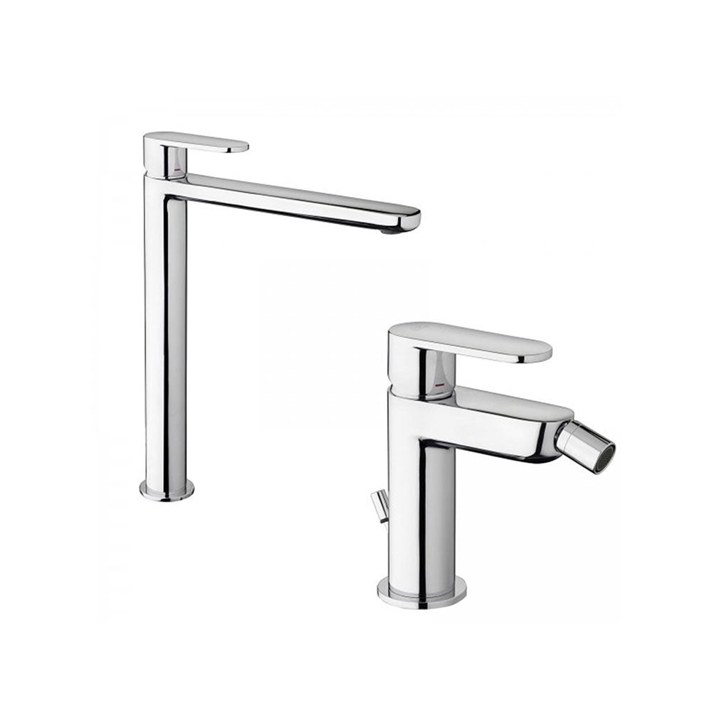 Paffoni Candy miscelatore lavabo alto + bidet c/scarico
