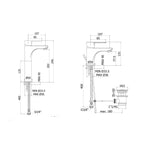 Set Paffoni Red miscelatore lavabo alto e bidet