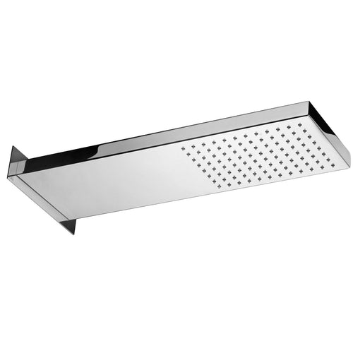 Soffione doccia a muro in metallo Paffoni Free 500x160 cm