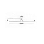 Soffione doccia anticalcare quadrato Paffoni 40X40 cm in metallo