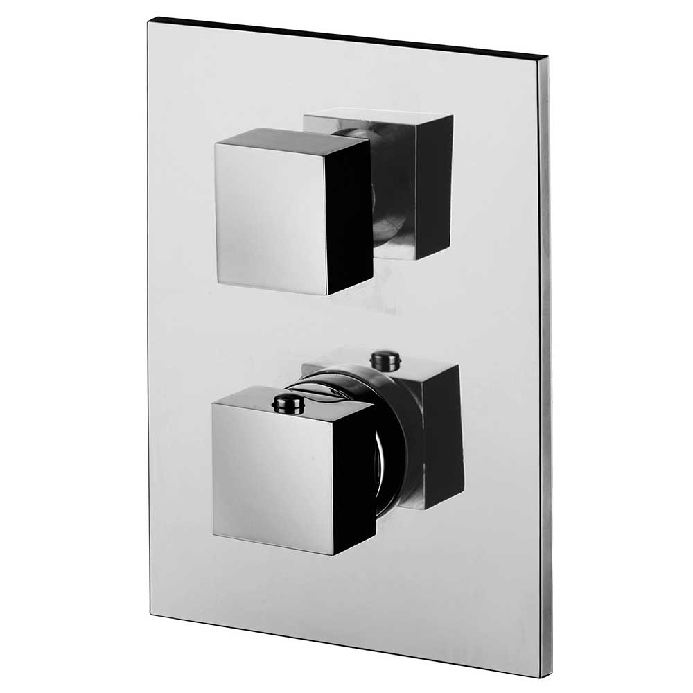 Set doccia Paffoni con comodo soffione rettangolare a cascata
