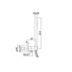 Set doccia Paffoni con comodo soffione rettangolare a cascata