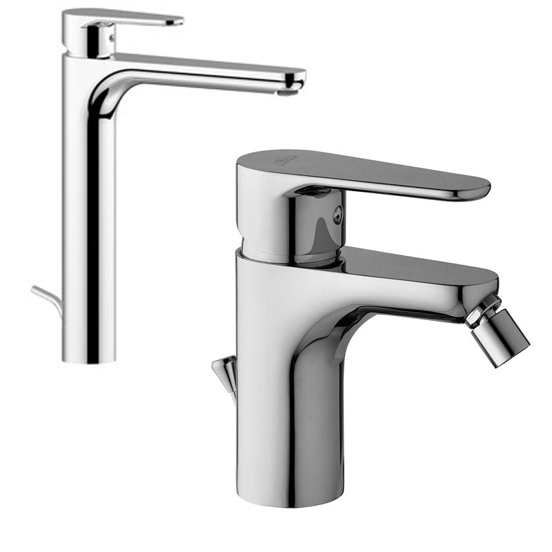 Set di miscelatori Paffoni Green lavabo alto e bidet