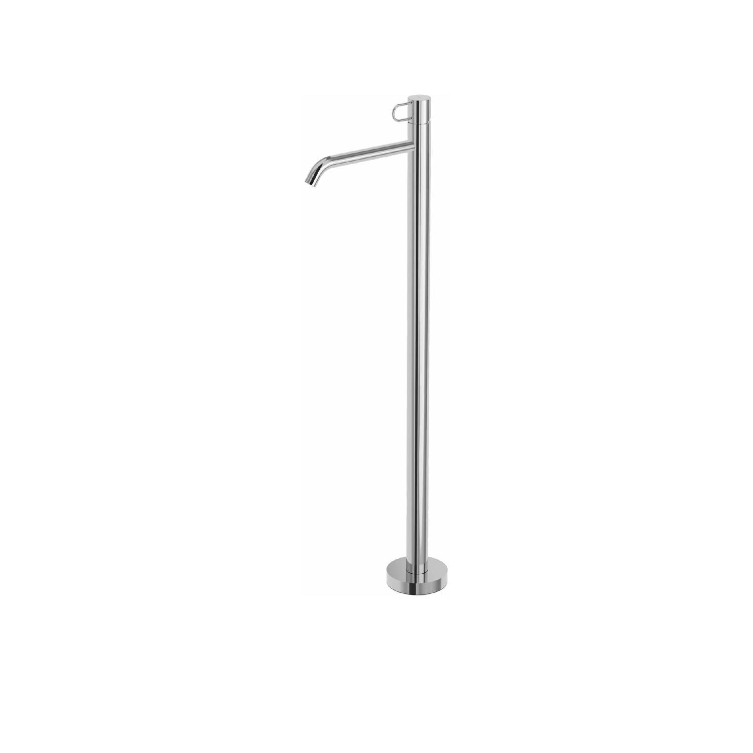 Set miscelatore lavabo a pavimento con base per il fissaggio a pavimento Cromo Paffoni