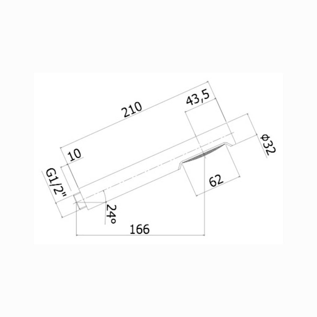 Manopola Doccia Birillo codice ZDOC032CR  abs monogetto duplex cromo Paffoni