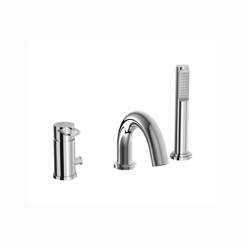 Miscelatore bordo vasca codice JK040LCR con doccia verticale serie Joker Cromo Paffoni